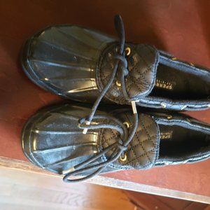 Sperry Topsider Rain Shoes - Size 9 Black